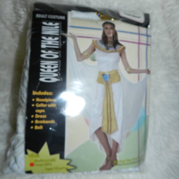 EGYPTIAN DELUXE QUEEN OF THE NILE 6 Pc CLEOPATRA COSTUME L 💥NWT!🆕FAST😮💨⚡🚚 - Picture 4 of 16